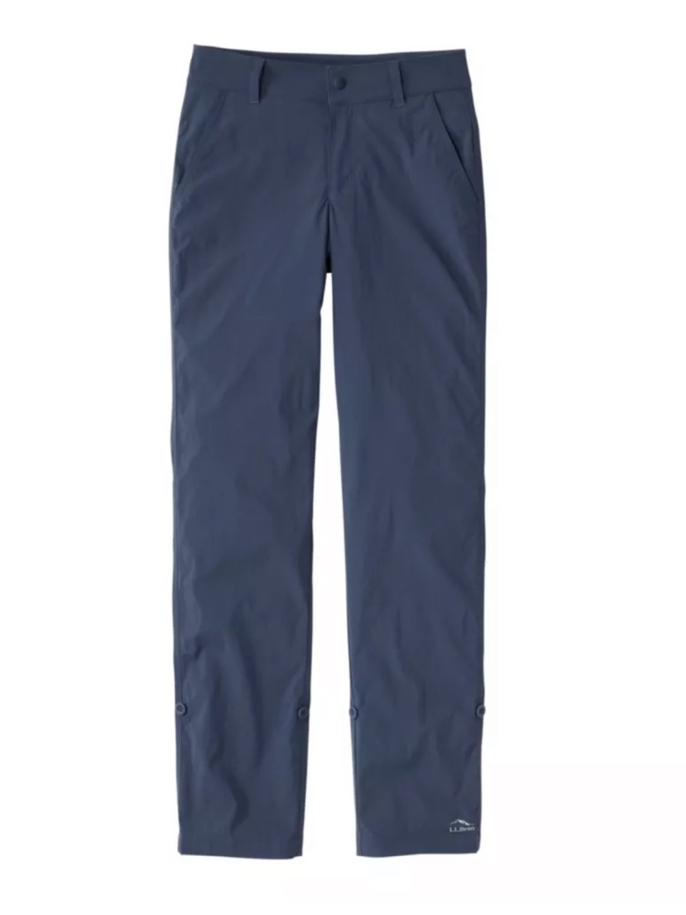 NEW! LL Bean Nylon Hiking Pants Women's Access Trail Pants Straight-Leg Navy 8
